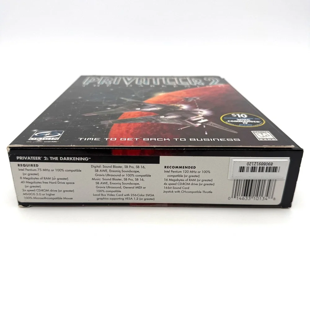 Privateer 2 The Darkening PC Game 1996 Big Box Complete Origin Wing Commander